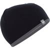 Icebreaker Merino 200 Oasis Reversible Beanie, Black/gritstone heather