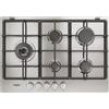 Whirlpool TGML 761 IX R Acciaio inossidabile Da incasso 73 cm Gas 5 Fornello(i)"
