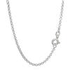 NKlaus argento 45cm catena a piselli in argento sterling 925 collana solida rotonda 4,1g 2,00mm 8919