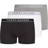 Tommy Hilfiger Uomo Pantaloncini Boxer Confezione da 3 con Fascia con Logo, Multicolore (TH Wht/Med Red/Dsrt Sky), S