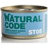 Natural Code Per Gatti Adulti Sterilizzati da 85 gr Gusto STERIL05 - Tonno e Pesce Bianco