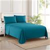 Sweet Home Collection Set di biancheria da letto di lusso in morbida microfibra spazzolata di qualità egiziana, 1800 fili, 53,3 cm, con 2 federe, extra cal, king size, verde acqua