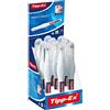 BIC Tipp-Ex Shake'n Squeeze Correttore a Penna 8 ml con Punta di Precisione in Metallo e Liquido ad Asciugatura Rapida - Espositore da Banco da 10