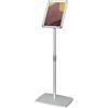 Nobo Leggio per Poster / Cartelli con Cornice a Scatto, Regolabile in Altezza, Autoportante, Portatile, con Finiture in Alluminio, in formato A4, 300 mm x 850 mm x 300 mm - Argento
