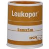 LEUKOPOR Cerotto in rocchetto leukopor ipoallergenico tessuto non tessuto bianco 5x500 cm - LEUKOPOR - 900160983