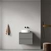 MedaHome Mobile bagno sospeso 60 cm Grigio Londra per Lavabo d'appoggio Senza Specchio - Fiji Paint