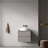 MedaHome Mobile bagno sospeso 60 cm Grigio Cenere per Lavabo d'appoggio Senza Specchio - Fiji Paint