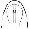 Qiilu 4Pcs Cavi Freno a Mano Posteriore di Set per Opel Corsa C 1.0, 1.2, 1.3 CDTi