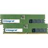 Integral 32GB 2x16GB PC RAM MODULE KIT DDR5 4800MHZ PC5-38400 UNBUFFERED NON-ECC