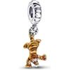 PANDORA Disney Pendente con Tigro in argento Sterling con smalto arancione trasparente