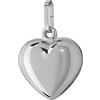 NKlaus 925 catene con ciondoli a forma di cuore in argento sterling placcato in rodio 13x12,5mm ragazze 4775