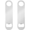 Cobee Apribottiglie per Birra - 2 Pezzi Piatti in Acciaio Inox per Cucina, Bar e Ristorante (D'argento)