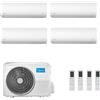 Midea Condizionatore Climatizzatore Midea Quadri Split Inverter R-32 Xtreme Pro Green 9000+9000+12000+12000 BTU Con M4O-36FN8-Q Wi-Fi Incluso