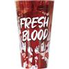 FIESTAS GUIRCA | Vaso Sangue Fresco Riutilizzabile (9x16 cm) - Decorazione da Tavola per Halloween e Feste in Maschera - Ideale per Celebrazioni ed Eventi - Rosso