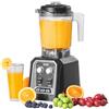 VEVOR Frullatore per Bevande Fredde da Banco Frullatore in Barattolo Capienza ca. 2L, Mixer in Acciaio Inossidabile con 3 Funzioni per Bevande Ghiacciate, Smoothie, Nero