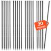 VEVOR Picchetti per Barre d'Armatura 609,6 mm Picchetti per Recinzioni, Diametro 12 mm Ancoraggi a Terra Dritti in Acciaio Zincato con Estremità a Punta Scalpellata e Rivestimento Antiruggine, 20 PZ