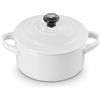 LE CREUSET MINI COCOTTE 10 CM, GRES VETRIFICATO BIANCO