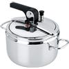 Barazzoni Pentola a Pressione modello Basic, ø22cm, capacità 7lt. In Acciaio inossidabile, Made in Italy