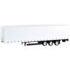 Herpa Modello Camion Krone con rimorchio a telone con Protezione Laterale a 3 Assi, Miniatura in Scala 1:87, Pezzo da Collezione, Made in Germany, plastica