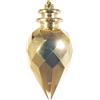 ARPIMEX Ornamento di Natale Diamante Appuntito 11,5 x 25 Cm Plastica Oro