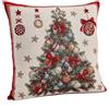 Bizzotto Fodera Cuscino con Albero di Natale Mabel 45 x 45 Cm Bianco