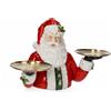 Bizzotto Vassoio 2 Piani Scott Babbo Natale H 46,8 Cm 76,3 x 44,5 Cm Poliresina Rosso Bianco