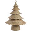 Bizzotto Pino di Natale Yellowstone Naturale Rattan D 128 Cm H 180 Cm Marrone