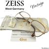 ZEISS occhiali da vista Carat 5492 619 RARE VINTAGE 70s 22kt ELECTRO GOLD PLATED