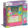 Clementoni Computer Kid Smart Start Laptop Pink, Gioco Educativo , 30 attivita, Impara Lettere, Numeri e Musica, con Mouse, Tastiera, Batterie Incluse, Lingua Italiana,Clementoni,Eta4+