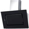 PKM 9040/90BZ - Cappa aspirante da parete, in vetro nero, 90 cm, illuminazione a LED, classe di efficienza energetica A