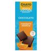 FARMAFOOD SRL Giusto Senza Zucchero Cioccolato Fondente Arancia 85 G