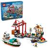 LEGO City 60422 LEGO Wharf & Cargo Ship Giocattolo Regalo Blocchi di Costruzi...
