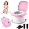 YZNlife Vasino da viaggio per bambini, portatile, pieghevole, vasino da addestramento per bambini, bambini, per interni ed esterni, rosa