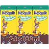 NESQUIK Pronto da Bere Senza Lattosio Bevanda Latte e Cacao 24 Brick 180ml | Con latte senza lattosio 100% italiano e cacao magro. 24 pratici Brick monoporzione con cannuccia 180ml (4,32L)