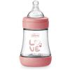 CHICCO BIBERON P5 240ML MED SILICONE GIRL