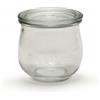 WECK Confezione 6 vasetti vetro Tulip 370 ml con coperchio Ø 80mm 19673