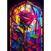 EOBROMD 5D Diamond Painting Kit Completo, Rose Pittura Diamante FAI DA TE, Fiori Diamond Painting Bambini Adulti, Strass Ricamo a Punto Croce Painting Decorazione per Casa 30x40cm