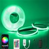 Lam(MS)pen Striscia LED COB 24V 10M RGBW dimmerabile con telecomando e alimentatore Striscia LED COB RGB+bianco caldo 3000K, alta densità 784LED/M, controllabile tramite app, compatibile con Alexa Google Home