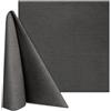 CRIMEN ITALY Tovagliolo TNT monouso 40x40 in tessuto non tessuto GRIGIO FUMO | 50 pezzi | tovaglioli, resistenti | assorbente | simile al tessuto | ideale per ristorazione | HoReCa | Biodegradabile