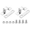 QUARKZMAN 2pz Morsetto a Sella a U, 20x20mm Fascette Stringitubo in Acciaio Inossidabile 304 Morsetti per Tubi per Porta Battente Chiusa Supporto Barra per Fissare Condutture Cavi