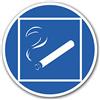 STROBO 10x Adesivi Area per Fumatori Ø 9,5cm Consentito Fumare Smoking Area Sticker per Uso Interno o Esterno con Protezione UV Resistente alle Intemperie Segnale di Divieto di STROBO