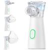 ONELISS Aerosol Portatile Silenzioso, Macchina Aerosol per Adulti e Bambini, Ricaricabile Aerosol Ultrasuoni Nebulizzatore con 2 Maschere e 1 Boccaglio per Viaggi e Uso Domestico, Compatto e Leggero