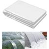 Yubpaiy Telo in polietilene trasparente resistente, 2 m x 5 m, 70 g/m², copertura in plastica impermeabile extra spessa per serre, agricoltura, giardino, lavori di pittura, protezione degli edifici e