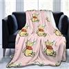 FASHIONDIY Fashion DIY Winnie The Pooh Coperta oversize calda per adulti super morbida con morbida flanella anti-pelucchi per adulti e bambini stampa 3D, Nero , 50x40
