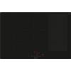 Siemens EX801HVC1E, iQ700, Smart piano cottura a induzione, autosufficiente, a filo di superficie, 80 cm, nero, funzionamento touchSlider, zone di cottura flessibili e intelligenti, powerBoost per una