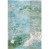 Safavieh Tappeto Boho per Soggiorno, Sala da pranzo, Camera da letto - Madison Collection, A Pelo Corto, Verde e Blu, 66 X 122 cm