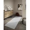 Villeroy & Boch Alexis, tappeto di lana naturale, tessuto a mano ed ecologico, per soggiorno, camera da letto, sala da pranzo, corridoio, cucina, crema, 80 x 250 cm