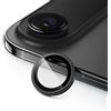JETech Pellicola Fotocamera per iPhone Air, Vestibilità invisibile 1:1, Vetro Temperato 9H con Cover Anello Individuale in Metallo, Trasparente HD, 1 Set (Nero)