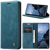 Phernykas Cover per Xiaomi Redmi Note 14 Pro 4G Libro Pelle Portafoglio, [Porta Carte] [Magnetica] Flip Wallet Custodia Cellulare Protection per Redmi Note 14 Pro 4G Leather Case, Blu-verde