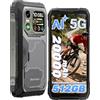 Blackview Xplore 1 5G Rugged Smartphone con Display Secondario, 20000mAh, Dimensity 7050 Telefono Indistruttibile, Android 15, 48GB+512GB/2TB 50MP+64MP+20MP Notturna, 6,78 120Hz,170lm torcia/NFC/AI